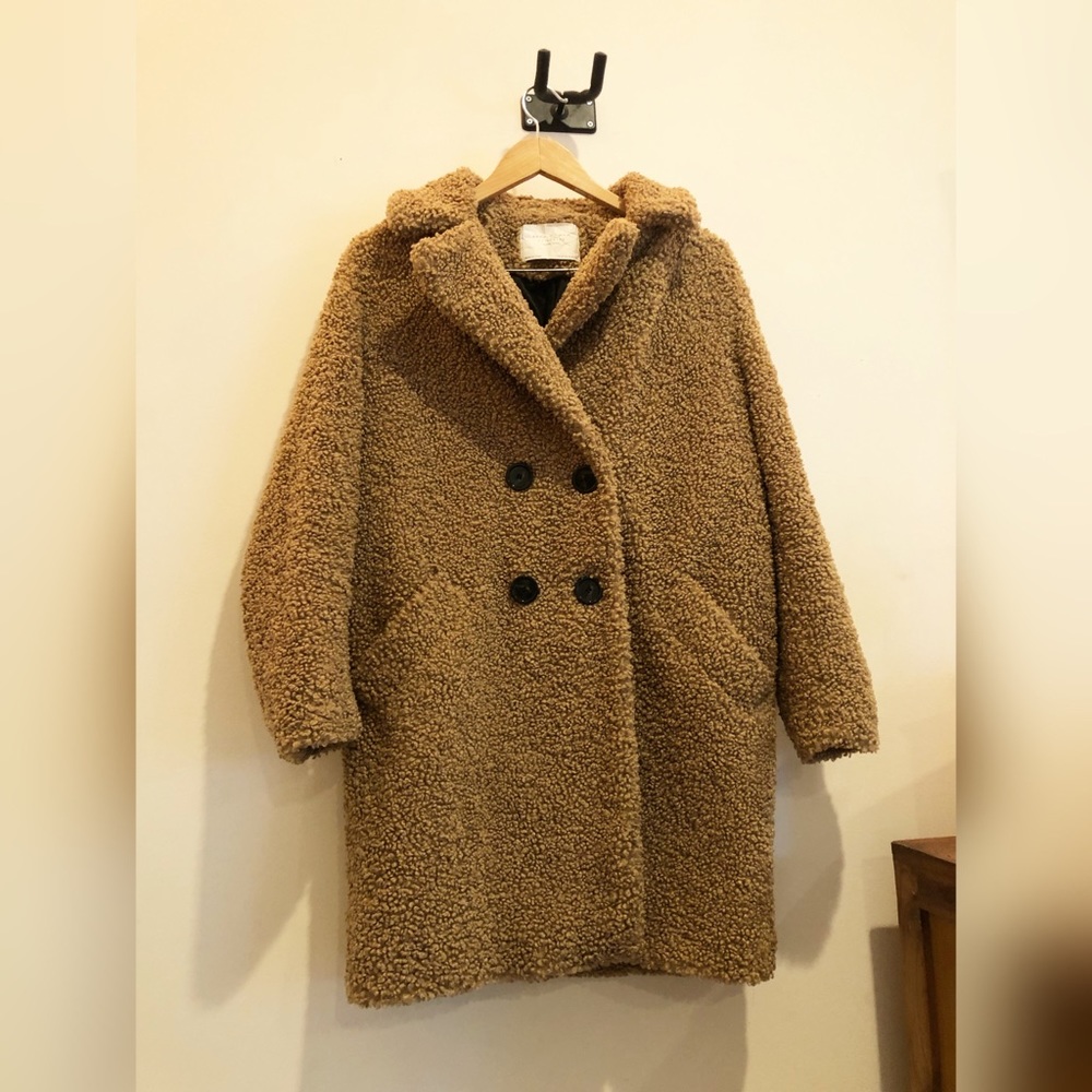 Zara Teddy Pea Coat